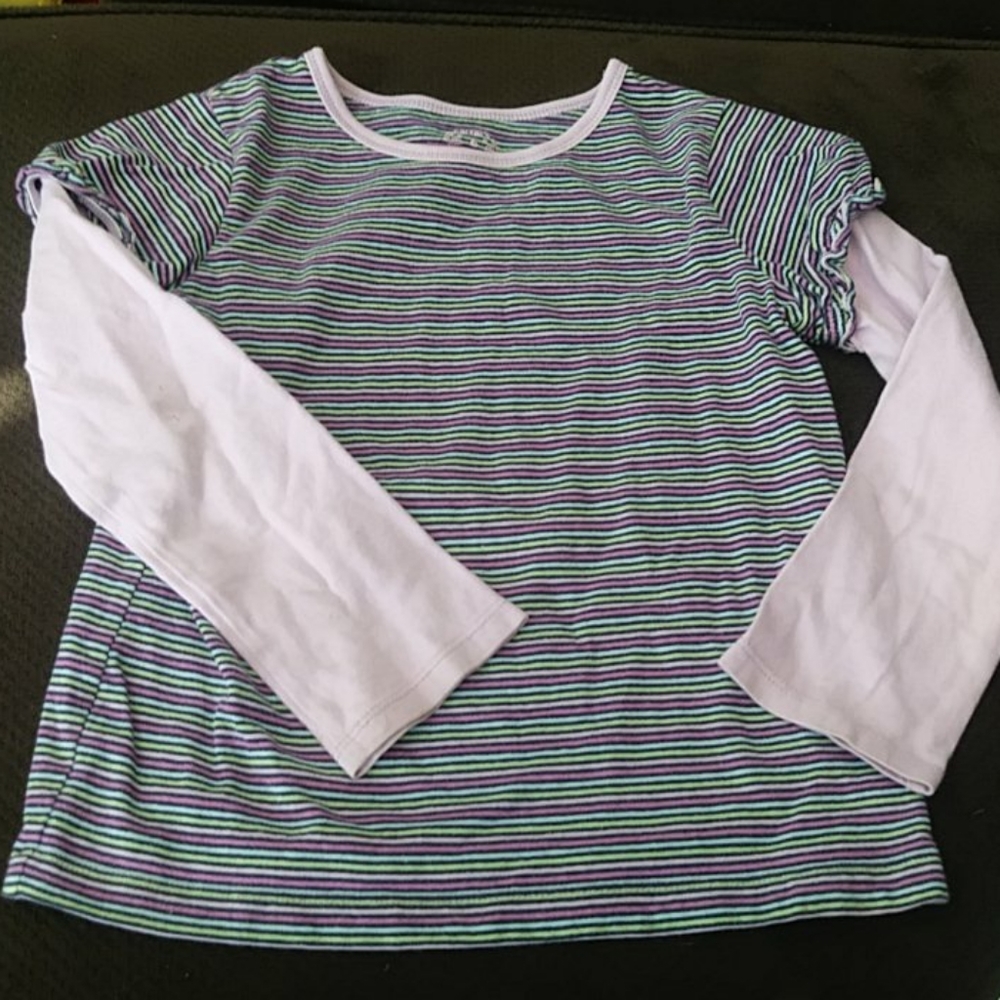 Long sleeve Girls stripped shirt